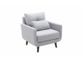 Мягкое кресло 4SIS INDOOR эвкалипт, сосна, МДФ, дуб, ткань серый Фото 8