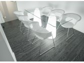 Кресло пластиковое Scab Design Miss B Antishock сталь, поликарбонат хром, белый Фото 2