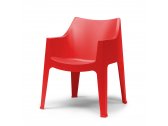 Кресло пластиковое огнестойкое Scab Design Coccolona технополимер красный Фото 1