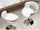 Кресло прозрачное вращающееся Scab Design Miss B Twist Antishock сталь, поликарбонат хром, белый Фото 2