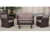 Комплект плетеной мебели Afina AFM-4020B Brown искусственный ротанг, сталь коричневый Фото 2