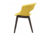 Кресло с обивкой Scab Design Natural Miss B Pop бук, поликарбонат, ткань венге, желтый Фото 4