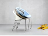 Кресло пластиковое Scab Design Giulia сталь, технополимер хром, тортора Фото 3