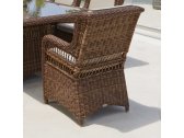 Кресло плетеное с подушками Skyline Design Ebony алюминий, искусственный ротанг, sunbrella бронзовый, бежевый Фото 13