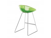 Кресло прозрачное полубарное PEDRALI Gliss сталь, поликарбонат зеленый Фото 6