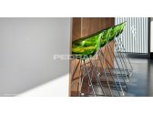 Кресло прозрачное полубарное PEDRALI Gliss сталь, поликарбонат зеленый Фото 10