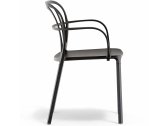 Кресло пластиковое PEDRALI Intrigo алюминий серый Фото 5