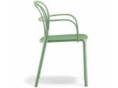 Кресло пластиковое PEDRALI Intrigo алюминий зеленый шалфей Фото 4