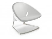 Кресло дизайнерское мягкое PEDRALI Joker металл, ткань белый Фото 3