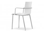 Кресло пластиковое PEDRALI Kuadra XL сталь, технополимер белый Фото 6