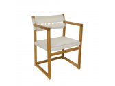 Кресло плетеное деревянное Giardino Di Legno Emily тик, искусственный ротанг коричневый, прозрачный Фото 9