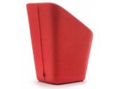 Кресло мягкое PEDRALI Log сталь, ткань красный Фото 4