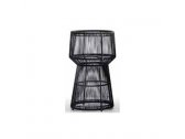 Высокий вазон Tagliamento Sofa living алюминий, искусственный ротанг черный Фото 1