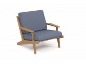 Кресло деревянное SEALINE тик, ткань для улицы светлое дерево Фото 1