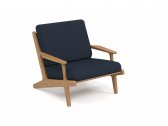 Кресло деревянное SEALINE тик, ткань для улицы светлое дерево Фото 2