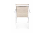 Кресло металлическое текстиленовое Garden Relax Terry алюминий, текстилен белый Фото 6