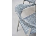 Кресло металлическое с подушкой Varaschin Clever алюминий, ткань светло-серый, серый Фото 8
