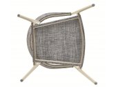 Кресло металлическое с подушкой Varaschin Clever алюминий, ткань серый Фото 5
