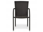 Плетеное кресло Afina искусственный ротанг, сталь коричневый Фото 4