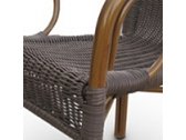Плетеное кресло Afina алюминий, искусственный ротанг кофе Фото 2