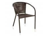 Комплект плетеной мебели Afina T283ANT/Y137C-W51 Brown 3Pcs искусственный ротанг, сталь коричневый Фото 2