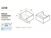 Кресло дизайнерское мягкое Varaschin Impronta окуме, ткань Фото 8