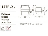 Деревянное мягкое лаунж кресло Varaschin бук, ткань Фото 4