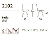 Деревянный стул с мягкой обивкой Varaschin бук, фанера, ткань Фото 5