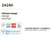 Лаунж-кресло металлическое с подушками Varaschin Summerset сталь, ткань Фото 5
