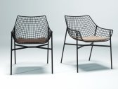 Лаунж-кресло металлическое с подушкой Varaschin Summerset сталь, ткань Фото 5