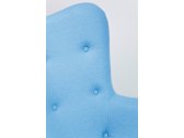 Кресло дизайнерское Beon Angel дерево, кашемир голубой Фото 9