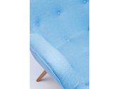 Кресло дизайнерское Beon Angel дерево, кашемир голубой Фото 12
