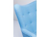Кресло дизайнерское Beon Angel дерево, кашемир голубой Фото 10