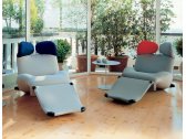 Кресло-шезлонг дизайнерское Cassina 111 Wink сталь, ткань Фото 6