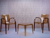 Кресло прозрачное Siesta Contract Dejavu поликарбонат янтарный Фото 7