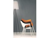 Кресло пластиковое Resol Pole armchair алюминий, полипропилен оранжевый Фото 4