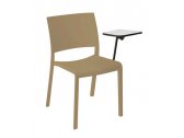 Стул пластиковый со столиком Resol Fiona chair conventions стеклопластик песочный Фото 1