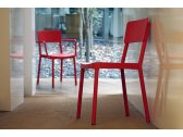 Стул пластиковый Resol Lisboa chair стеклопластик красный Фото 2