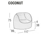 Кресло плетеное с подушкой Robertirattan Coconut алюминий, искусственный ротанг какао Фото 6
