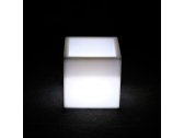Кашпо пластиковое светящееся LED Piazza полиэтилен белый Фото 12