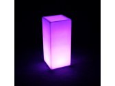 Кашпо пластиковое светящееся LED Vertical полиэтилен белый Фото 5