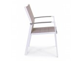 Кресло металлическое текстиленовое Garden Relax Kubik алюминий, текстилен белый Фото 2