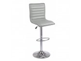 Барный стул мягкий Garden Relax Jackson сталь, искусственная кожа светло-серый Фото 1