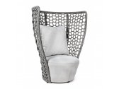 Кресло плетеное мягкое Garden Relax Kravitz алюминий, акрил, ткань серый Фото 2