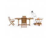 Столик деревянный сервировочный Garden Relax Noemi Trolley акация коричневый Фото 4