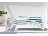 Шезлонг-лежак пластиковый Nardi Atlantico стеклопластик, текстилен тортора, голубой Фото 14