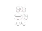 Комплект пластиковой мебели BiRattan Luxor Lounge Set пластик красный Фото 3
