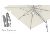 Зонт профессиональный Scolaro Astro Spacegray алюминий, акрил слоновая кость Фото 4