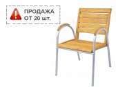 Кресло деревянное ACACIA Solano алюминий, массив робинии Фото 1