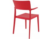 Кресло пластиковое Siesta Contract Plus стеклопластик красный Фото 5